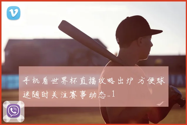 手机看世界杯直播攻略出炉 方便球迷随时关注赛事动态_1